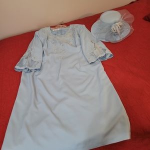 Dress with matching hat